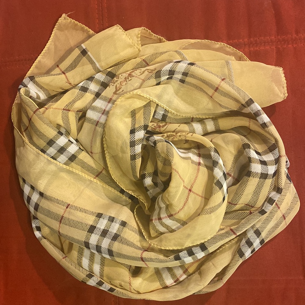 Sheer Burberry scarf